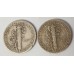 UNITED STATES OF AMERICA 1939 and 1946 . ONE 1 DIME COINS